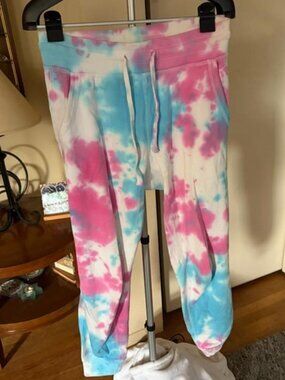Carmar Pink and Blue Tie Dye Sweatpants